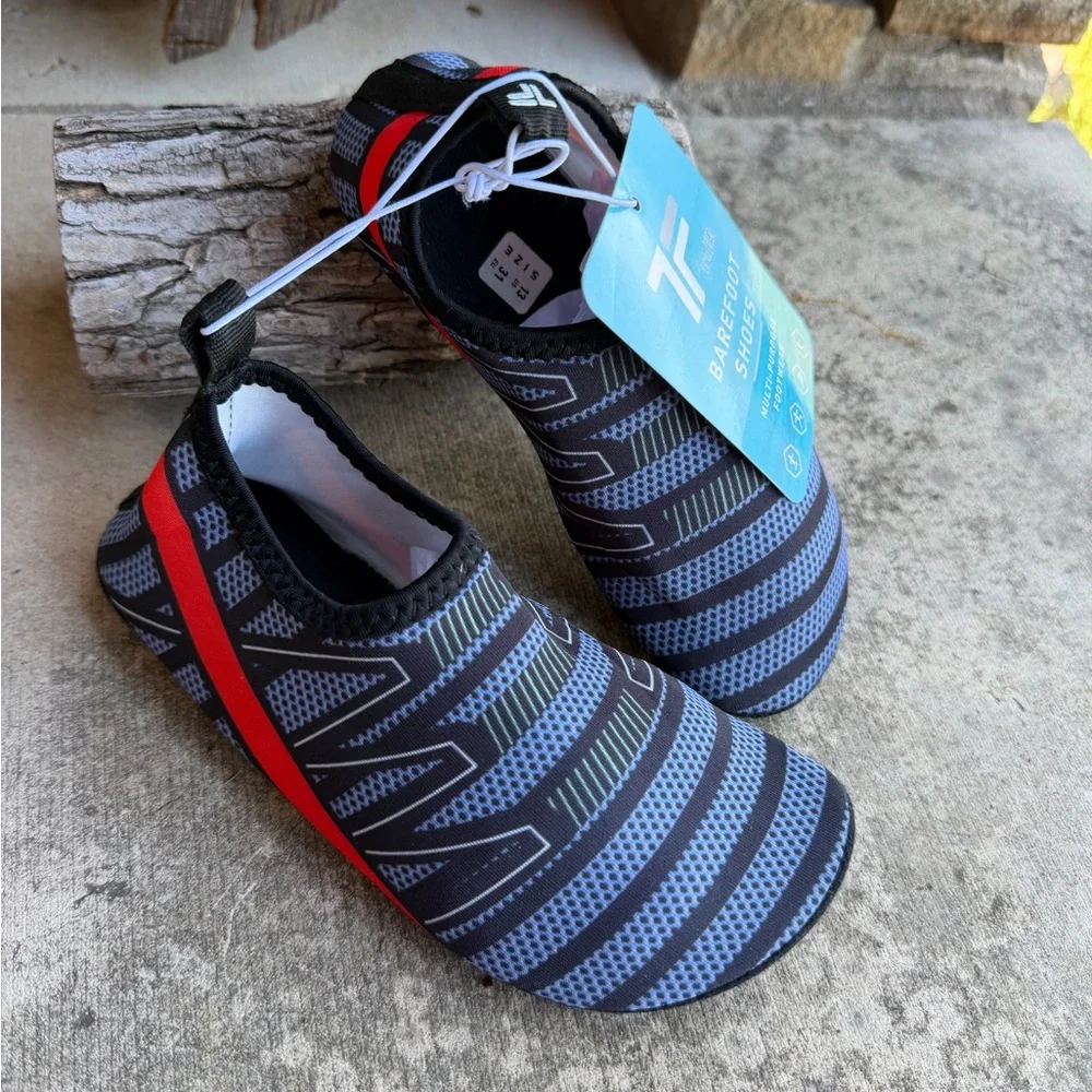TrueFit Barefoot Kids Slip-On Water Shoes Aqua Socks NWT Sz-13.  D‎
